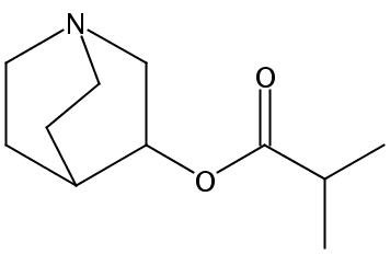 Propanoic acid, 2-methyl-, 1-azabicyclo[2.2.2]oct-3-yl ester (9CI)