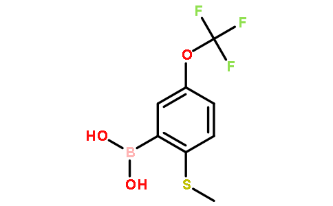 2-甲基硫代-5-三氟甲氧基苯硼酸