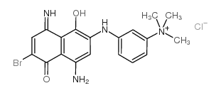 3-[(4-氨基-6-溴-5,8-二氢-1-羟基-8-亚氨基-5-氧代-2-萘基)氨基]苯基三甲基氯化铵