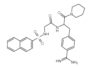 NA-(2-NAPHTHALENESULFONYLGLYCYL)-4-AMIDINO-D,L-PHENYLALANINEPIPERIDIDE
