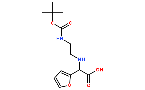 2-(2-N-Boc-氨基乙基氨基)-2-(2-呋喃)乙酸