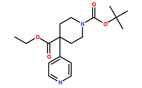 1-叔丁基 4-乙基 4-(吡啶-4-基)哌啶-1,4-二羧酸