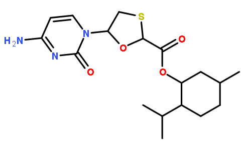 5-(4-氨基-2-氧代-1(2H)-嘧啶)-1,3-氧硫杂环戊烷-2-甲酸 5-甲基-2-异丙基环己醇酯