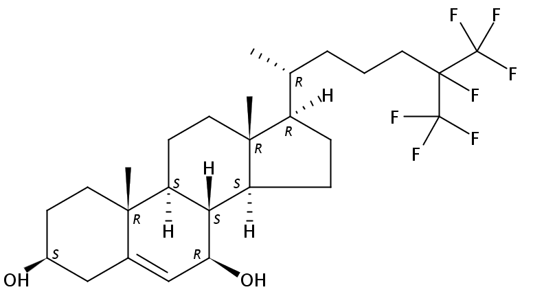 25,26,26,26,27,27,27-heptafluoro-7?-hydroxycholesterol