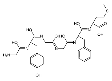 (2S)-2-[[(2S)-2-[[2-[[2-[[(2S)-2-[(2-aminoacetyl)amino]-3-(4-hydroxyphenyl)propanoyl]amino]acetyl]amino]acetyl]amino]-3-phenylpropanoyl]amino]-4-methylsulfanylbutanoic acid