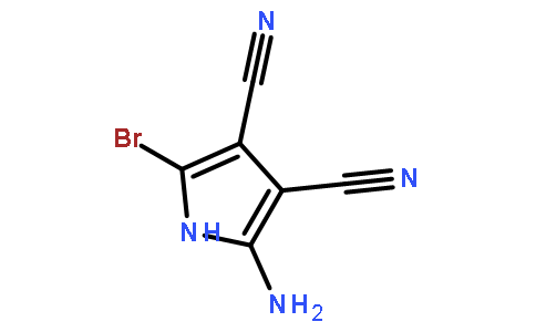 1H-吡咯-3,4-二甲腈,2-氨基-5-溴-