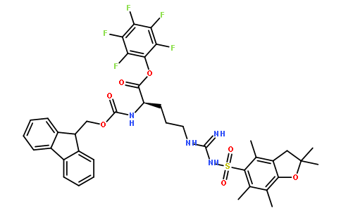 N5-[[[(2,3-二氢-2,2,4,6,7-五甲基-5-苯并呋喃基)磺酰基]氨基]亚氨基甲基]-N2-[(9H-芴-9-基甲氧基)羰基]-D-鸟氨酸五氟苯酯