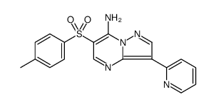 Pyrazolo[1,5-a]pyrimidin-7-amine, 6-[(4-methylphenyl)sulfonyl]-3-(2-pyridinyl)