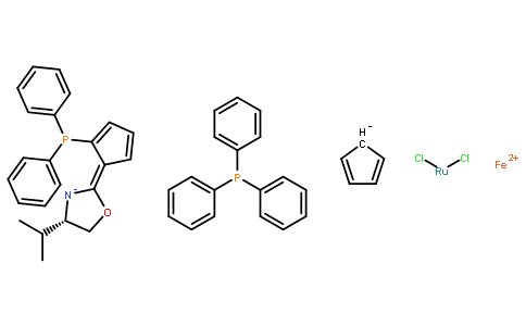 (-)-Dichloro[(4S)-4-(i-propyl)-2-{(S)-2-(diphenylphosphino)ferrocenyl}oxazoline](triphenylphosphine)ruthenium(II)