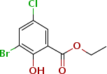 3-溴-5-氯-2-羟基苯甲酸乙酯