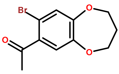 7-乙酰基-8-溴-3，4-二氢-2H-1，5-苯并二塞平