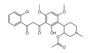 [4-[3-[3-(2-chlorophenyl)-3-oxo-propanoyl]-2-hydroxy-4,6-dimethox y-phenyl]-1-methyl-3-piperidyl] acetate