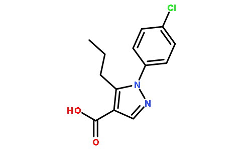 1-(4-氯苯基)-5-丙基-1H-吡唑-4-羧酸