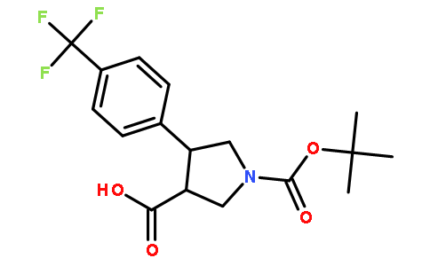 (3S,4r)-1-(叔丁氧基羰基)-4-(4-(三氟甲基)苯基)吡咯烷-3-羧酸