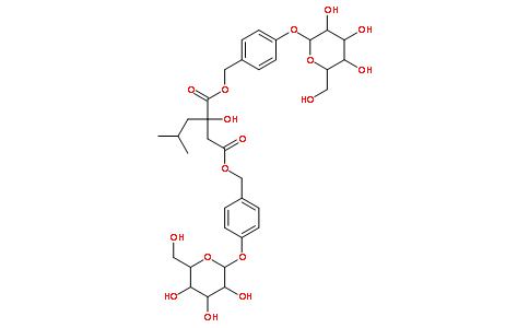 1,4-二[4-(葡萄糖氧)苄基]- 2-异丁基苹果酸酯