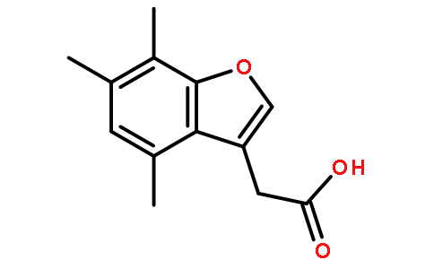 (4,6,7-三甲基-1-苯并呋喃-3-基)乙酸