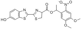 DMNPE-caged luciferin  [D-Luciferin, 1-(4,5-dimethoxy-2-nitrophenyl)ethyl ester]