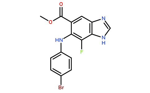 6-((4-溴苯基)氨基)-7-氟-1H-苯并[d]咪唑-5-羧酸甲酯