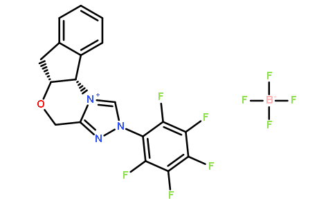 (5AR,10BS)-(+)-5A,10B-二氢-2-(五氟苯基)-4H,6H-茚并[2,1-B][1,2,4]三唑并[4,3-D][1,4]恶唑嗡 四氟硼酸