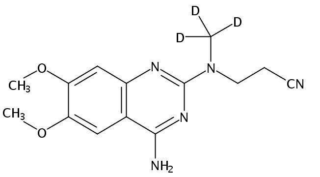 N-(4-Amino-6,7-dimethoxyquinazol-2-yl)-N-(methyl-d3)-2-cyanoethylamine