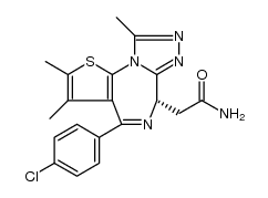 6H-​Thieno[3,​2-​f]​[1,​2,​4]​triazolo[4,​3-​a]​[1,​4]​diazepine-​6-​acetamide, 4-​(4-​chlorophenyl)​-​2,​3,​9-​trimethyl-​, (6S)​-