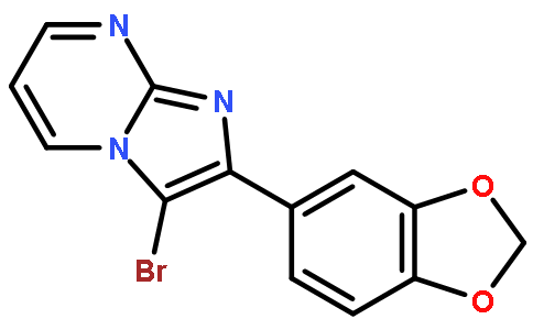 2-苯并[1,3]二氧代-5-基-3-溴咪唑并[1,2-a]嘧啶