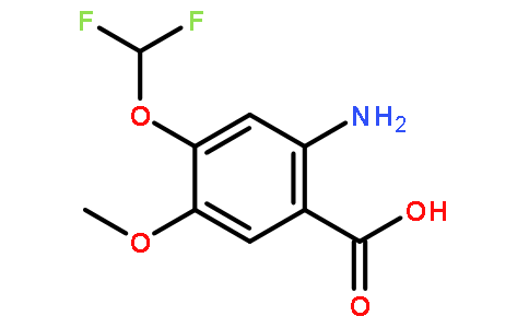 2-氨基-4-(二氟甲氧基)-5-甲氧基苯甲酸
