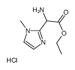 ethyl 2-amino-2-(1-methylimidazol-2-yl)acetate,hydrochloride