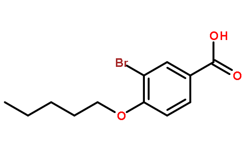 3-溴-4-(戊基氧基)苯甲酸