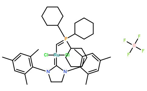 二氯[1,3-双(2,4,6-三甲基苯基)-2-咪唑烷亚基][(三环己基正膦基)亚甲基]四氟硼酸钌(II)