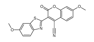 7-methoxy-3-(6-methoxy-1,3-benzothiazol-2-yl)-2-oxochromene-4-carbonitrile