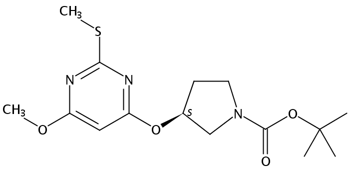 (S)-tert-Butyl 3-((6-methoxy-2-(methylthio)pyrimidin-4-yl)oxy)pyrrolidine-1-carboxylate