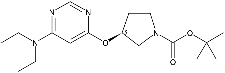 (S)-tert-Butyl 3-((6-(diethylamino)pyrimidin-4-yl)oxy)pyrrolidine-1-carboxylate