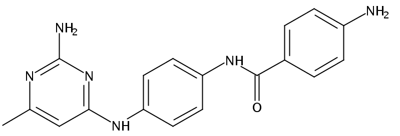 4-Amino-N-(4-((2-amino-6-methylpyrimidin-4-yl)amino)phenyl)benzamide