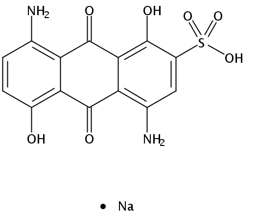 4,8-二氨基-9,10-二氢-1,5-二羟-9,10-二氧代-2-蒽磺酸一钠盐