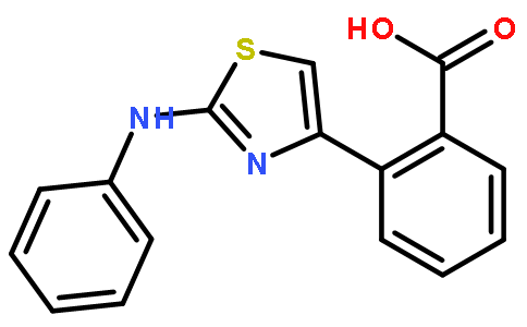 2-(2-anilino-1,3-thiazol-4-yl)benzoic acid