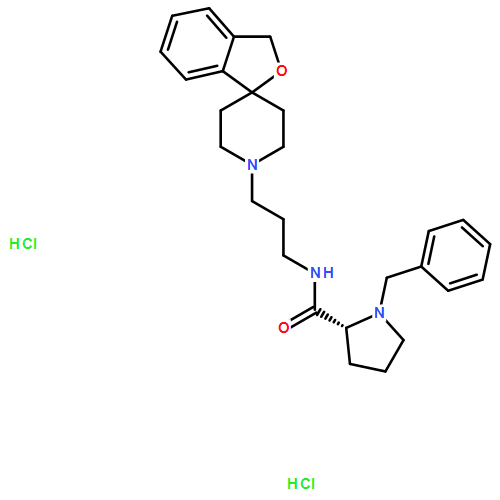 (2R)-1-苄基-N-(3-螺[异苯并呋喃-1(3H),4'-哌啶]-1'-丙基)-2-吡咯烷甲酰胺