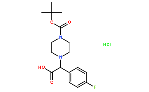 2-(4-Boc-哌嗪)-2-(4-氟苯基)乙酸