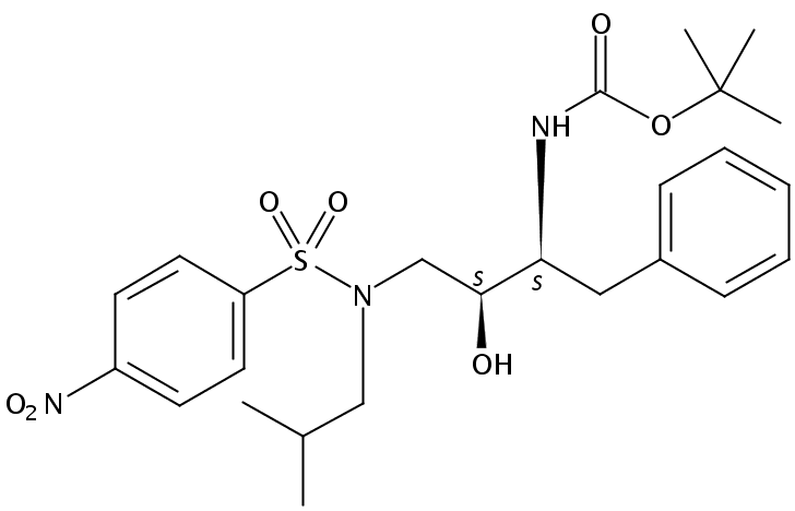 N-[(1S,2S)-2-Hydroxy-3-[(2-methylpropyl)[(4-nitrophenyl)sulfonyl]amino]-1-(phenylmethyl)propyl]carbamic Acid 1,1-Dimethylethyl Ester