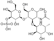 2-乙酰氨基-2-脱氧-4-O-(3-磺基-α-D-吡喃半乳糖基)-3-O-(α-L-呋喃糖苷)-D-吡喃葡萄糖
