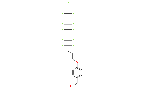 4-(4,4,5,5,6,6,7,7,8,8,9,9,10,10,11,11,11-十七氟十一烷氧基)苄醇