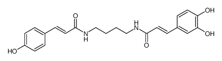 (2E)-3-(3,4-Dihydroxyphenyl)-N-(4-{[(2E)-3-(4-hydroxyphenyl)-2-pr openoyl]amino}butyl)acrylamide