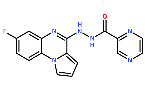 N'-(7-Fluoropyrrolo[1,2-a]quinoxalin-4-yl)-2-pyrazinecarbohydrazi de