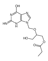[2-[(2-amino-6-oxo-3H-purin-9-yl)methoxy]-3-hydroxypropyl] propanoate