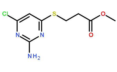2-氨基-6-氯-嘧啶-4-2-硫代丙酸甲酯