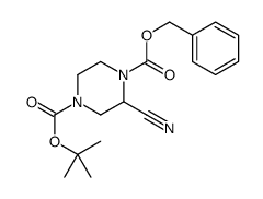 1-benzyl 4-tert-butyl 2-cyanopiperazine-1,4-dicarboxylate