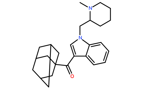 1-[(N-甲基-2-哌啶基)甲基]-3-(1-金刚烷甲酰基)-1H-吲哚
