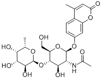 4-甲基香豆素基-2-乙酰氨基-2-脱氧-4-氧-（α-L-吡喃岩藻糖基）-β-D-吡喃葡萄糖苷