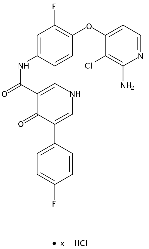 N-[4-((2-氨基-3-氯吡啶-4-基)氧基)-3-氟苯基]-5-(4-氟苯基)-4-氧代-1,4-二氢吡啶-3-甲酰胺