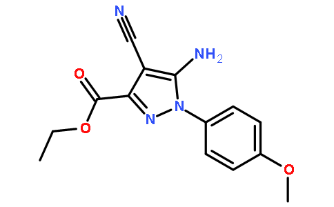 5-氨基-4-氰基-1-(4-甲氧基苯基)吡唑-3-羧酸乙酯